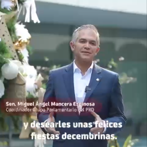 El senador Miguel Ángel Mancera les desea muy felices fiestas y un próspero 2023