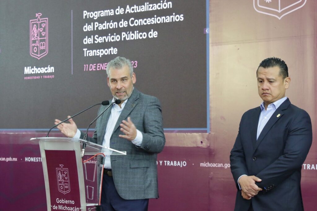 Actualizará Gobierno de Michoacán Padrón de Concesionarios del Servicio Público de Transporte