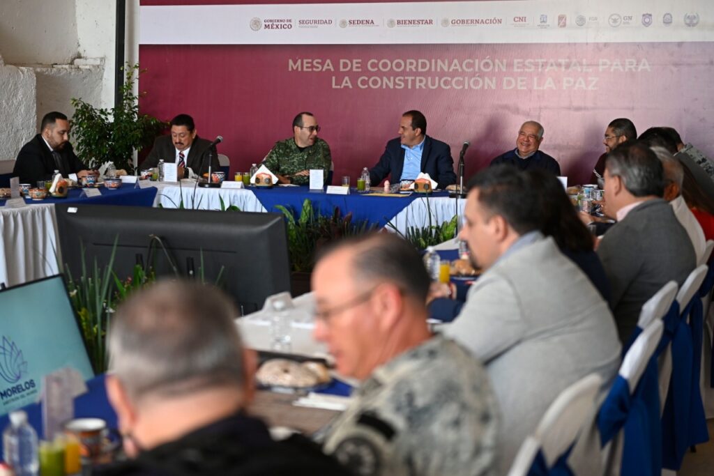 Preside Cuauhtémoc Blanco Mesa de seguridad en Morelos