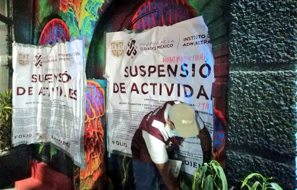 Suspende Invea 3 establecimientos en Alcaldía Gustavo A. Madero