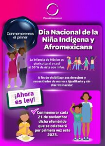 Día Nacional de la Niña Indígena y Afroamericana