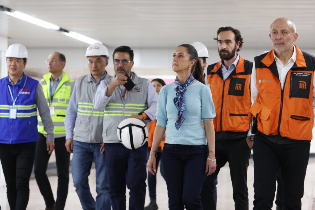 Entrega Claudia Sheinbaum obra civil de La Nueva Línea 1 del Metro