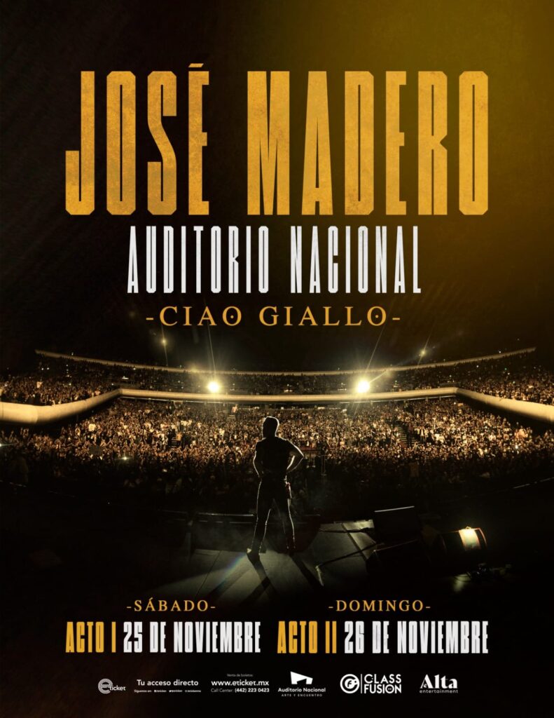 José Madero cerrará su gira en Auditorio Nacional 