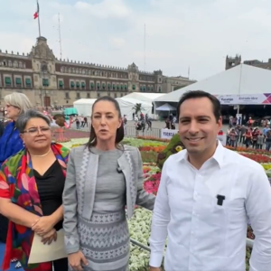 Inauguran la Expo “Yucatán Expone” en el Zócalo de la CDMX