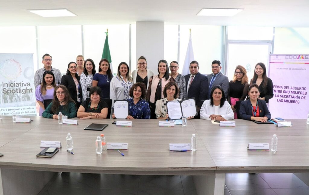 Firma Gobierno del Edoméx acuerdo con ONU Mujeres