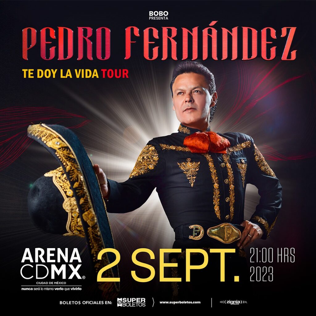 Pedro Fernández llega a la Arena CDMX este 2 de septiembre