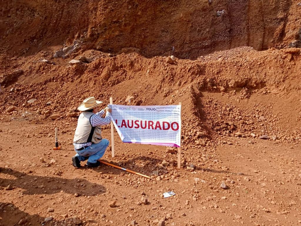 Clausura Propaem sitio de extracción de piedra en Yautepec