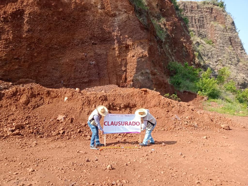 Clausura Propaem sitio de extracción de piedra en Yautepec