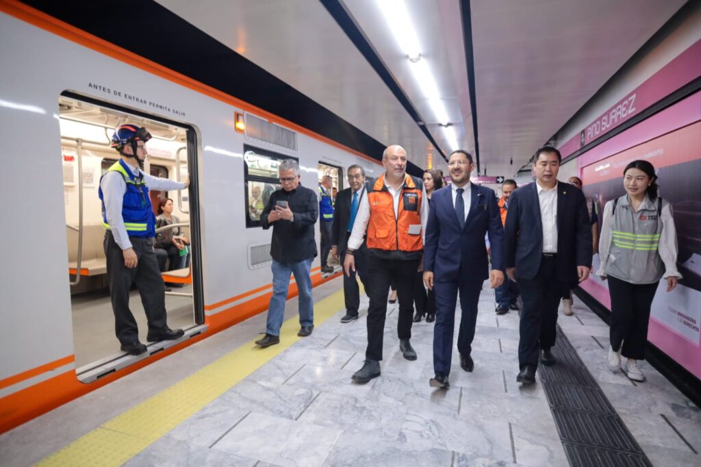 Recorre Martí Batres Nueva Línea 1 del Metro