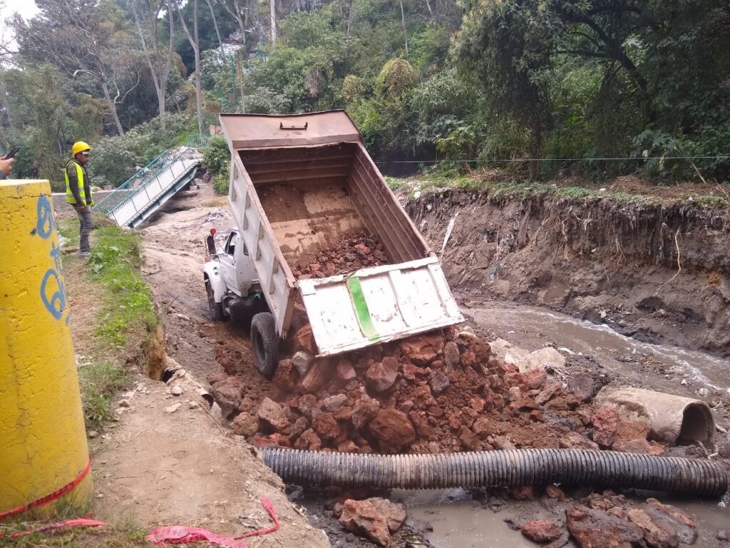 Continúan los trabajos en la ÁO por fuertes lluvias de la semana pasada