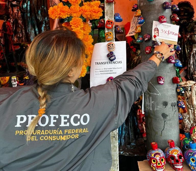 Sanciona Profeco tres establecimientos en operativo de Día de Muertos 