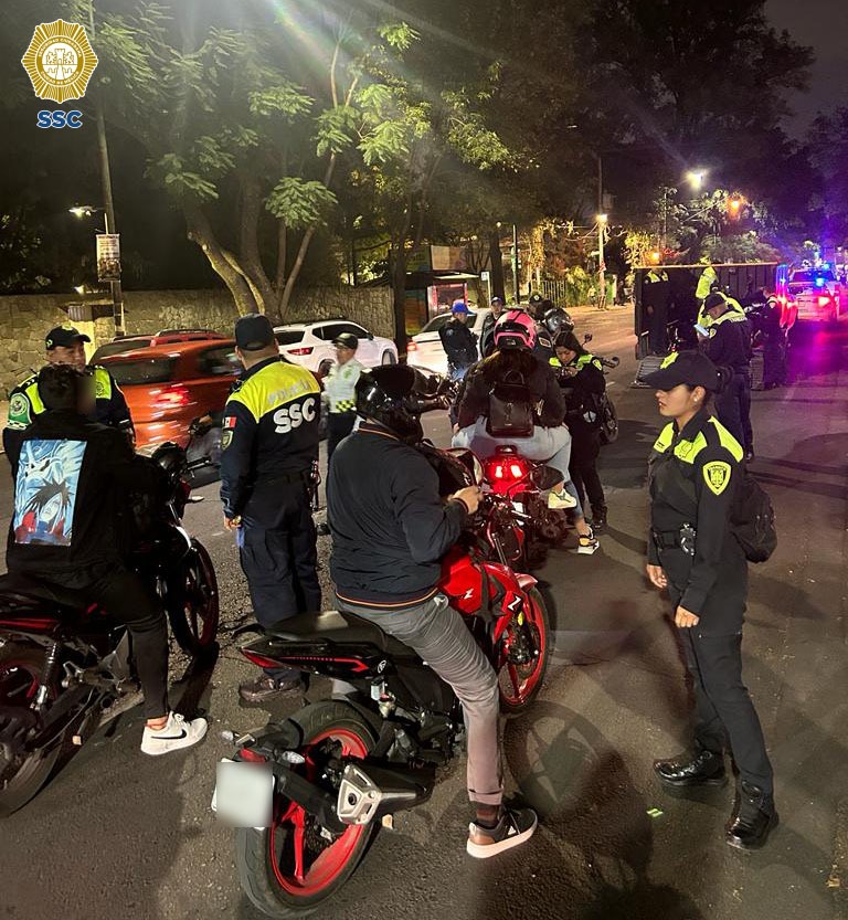 Arrancó el operativo de revisión de motocicletas "Salvando Vidas" en Coyoacán