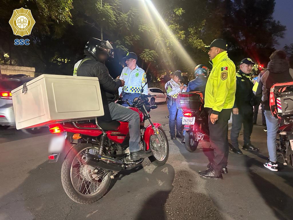 Arrancó el operativo de revisión de motocicletas "Salvando Vidas" en Coyoacán