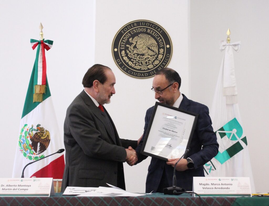 Recibe PJCDMX Certificación del Programa de Juicios Orales Mercantiles