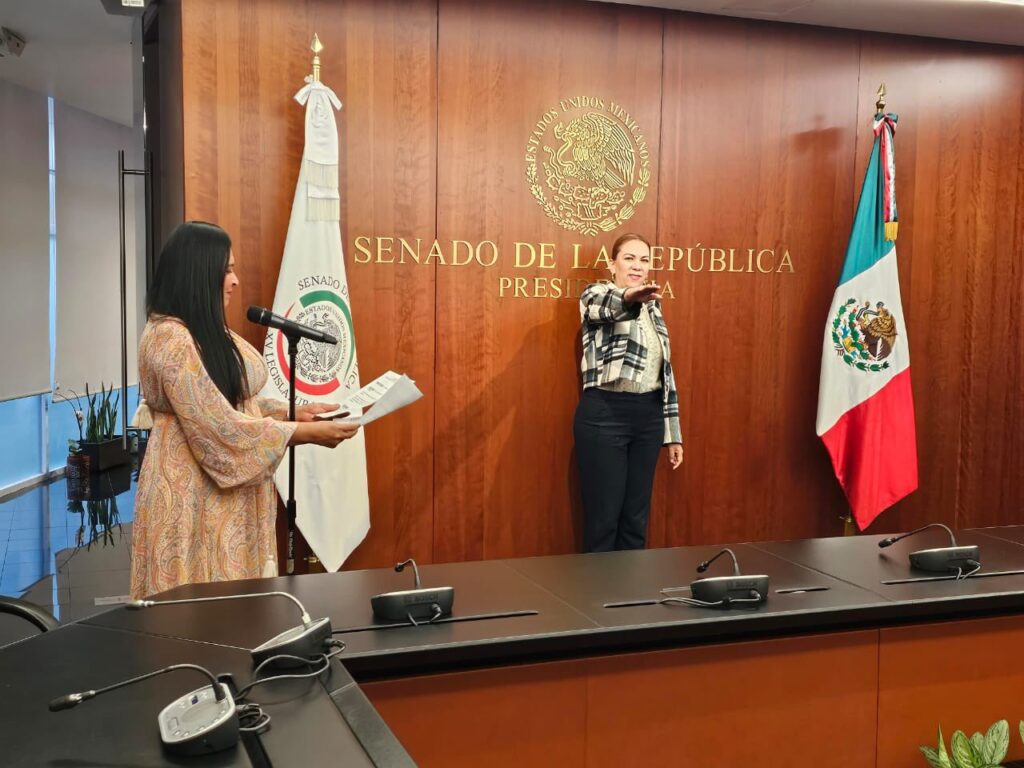 Rinde protesta María Isabel Rodríguez Jiménez como senadora de la República