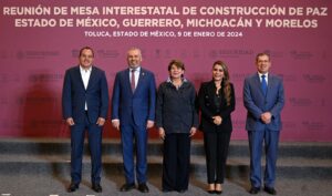 Gobiernos del Edoméx, Guerrero, Michoacán y Morelos Instalan Mesa Interestatal de Paz 3