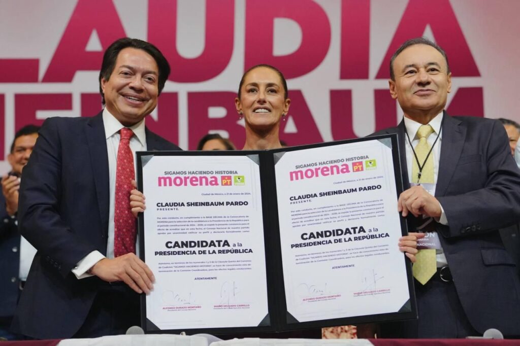 Consejo Nacional de Morena declara a Sheinbaum candidata a la presidencia de México