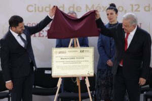 Inauguran López Obrador y Martí Batres Bachillerato Tecnológico de la CDMX-Tepito