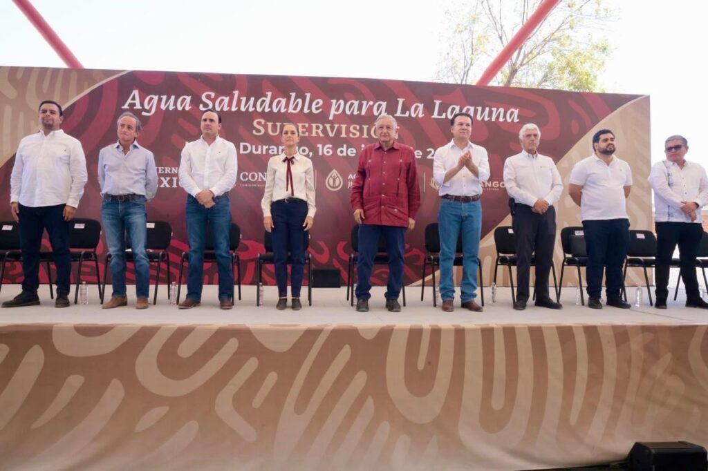 López Obrador supervisa avances del sistema Agua Saludable para La Laguna