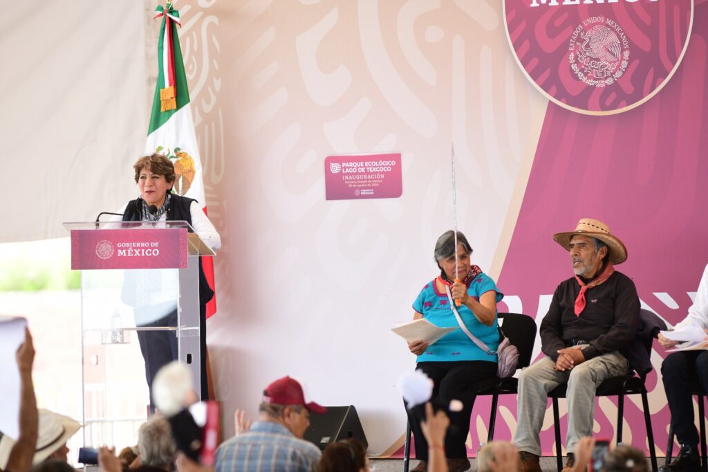 Asiste Delfina Gómez a la inauguración del Parque Ecológico Lago de Texcoco