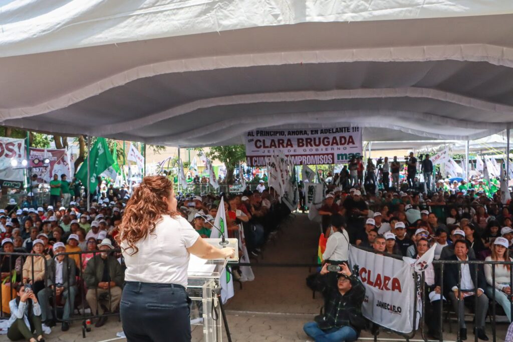 Clara Brugada anunció que en la GAM se construirán territorios de paz