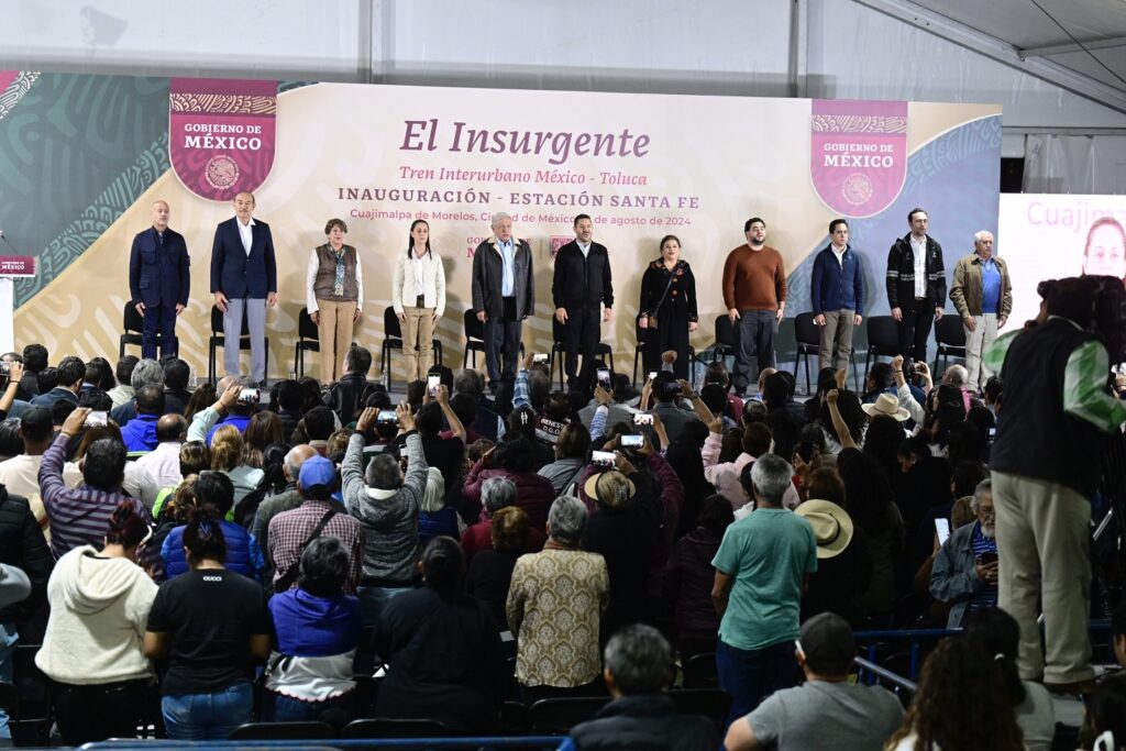 Inauguran segunda etapa del Tren México-Toluca