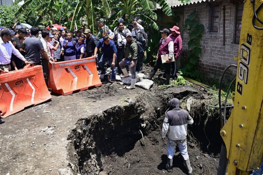 Realizan en Chalco, labores de limpieza y salud en zonas afectadas por lluvias