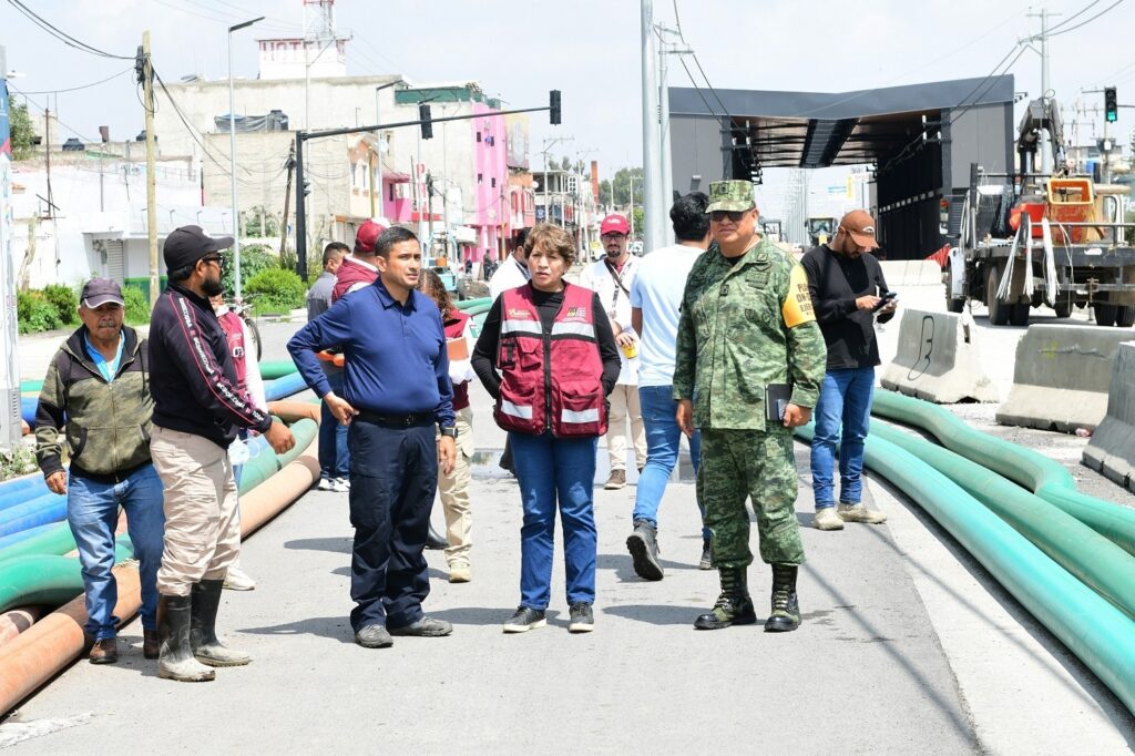 Asegura Delfina Gómez que “No nos vamos de Chalco hasta resolver”