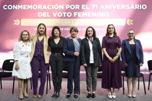 Delfina Gómez refrenda compromiso con los derechos políticos de las mujeres