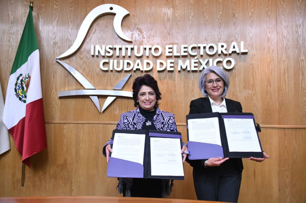 Firma convenio el IECM para fortalecer la democracia