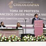 Delfina Gómez asiste a la toma de protesta del nuevo alcalde de Chicoloapan