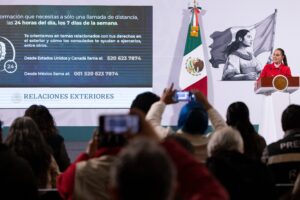 Presenta Claudia Sheinbaum Centro de Asistencia para los Mexicanos en EE.UU.