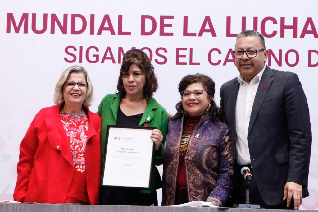 Clara Brugada presenta acciones para erradicar el VIH en la CDMX