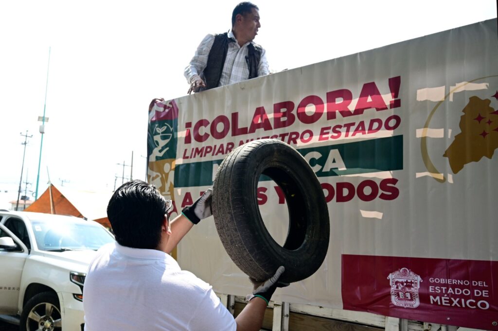 Retiran en el Edoméx más de 10 mil llantas y 1,800 toneladas de basura