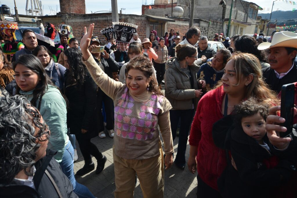 Brugada promete llevar programas sociales al Pueblo de Parres, en Tlalpan