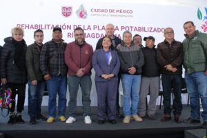 Clara Brugada entrega rehabilitación de Planta Potabilizadora Río Magdalena 1