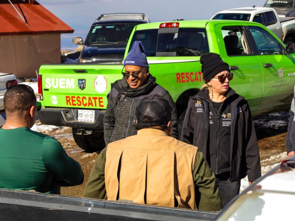 Nevado de Toluca: despliegan operativo ante condiciones climáticas adversas