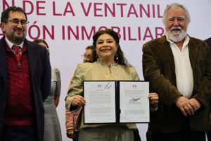 Clara Brugada presenta apertura de la Ventanilla Única Inmobiliaria