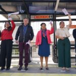 Clara Brugada inaugura la Estación Calle 6 del Metrobús en Agrícola Pantitlán