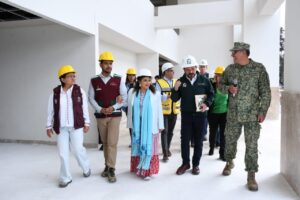 Supervisan Clara Brugada y Zoé Robledo obra del Hospital General No. 25 del IMSS