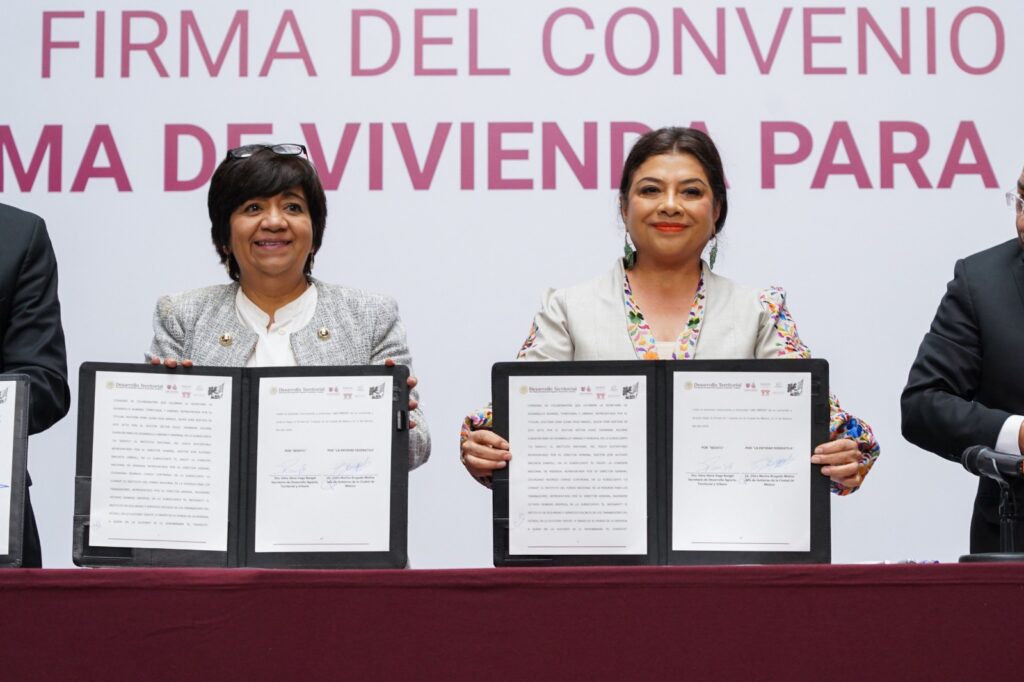 Firman convenio para impulsar acceso a vivienda asequible en la CDMX