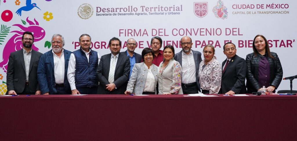 Firman convenio para impulsar acceso a vivienda asequible en la CDMX