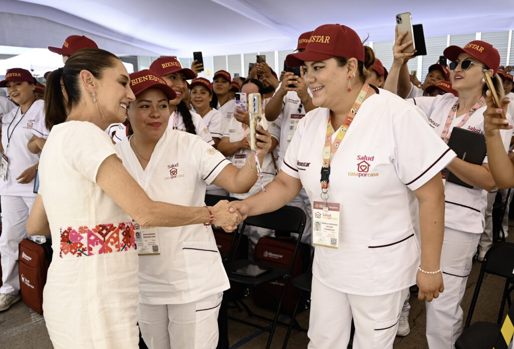 Sheinbaum lanza en San Luis Potosí el programa “Salud Casa por Casa”