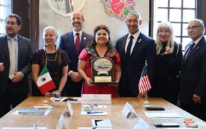 Brugada recibe a alcaldes de Texas en el marco del Consejo de Alcaldes sobre Migración