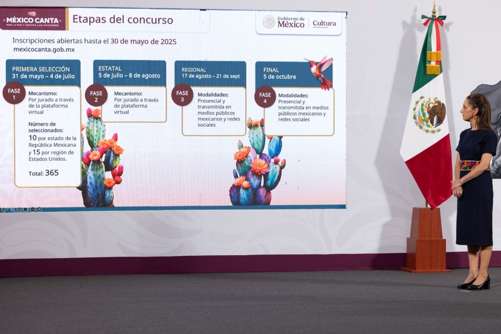 Continúan las inscripciones para “México canta por la paz y contra las adicciones”