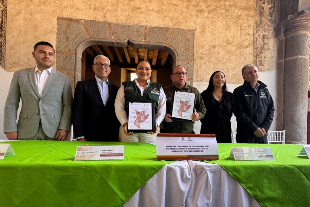 Zinacantepec firma Convenio de Ordenamiento Ecológico