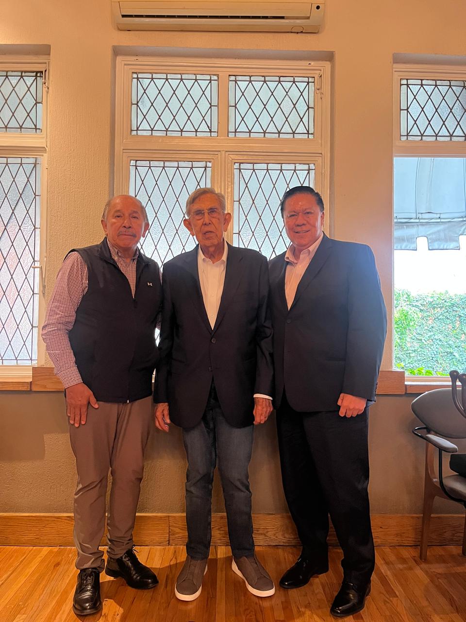 Armado Quintero, Cuauhtémoc Cárdenas y Emilio Ulloa