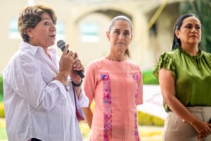 Sheinbaum y Delfina Gómez lanzan programa “Casa por Casa” en Edomex