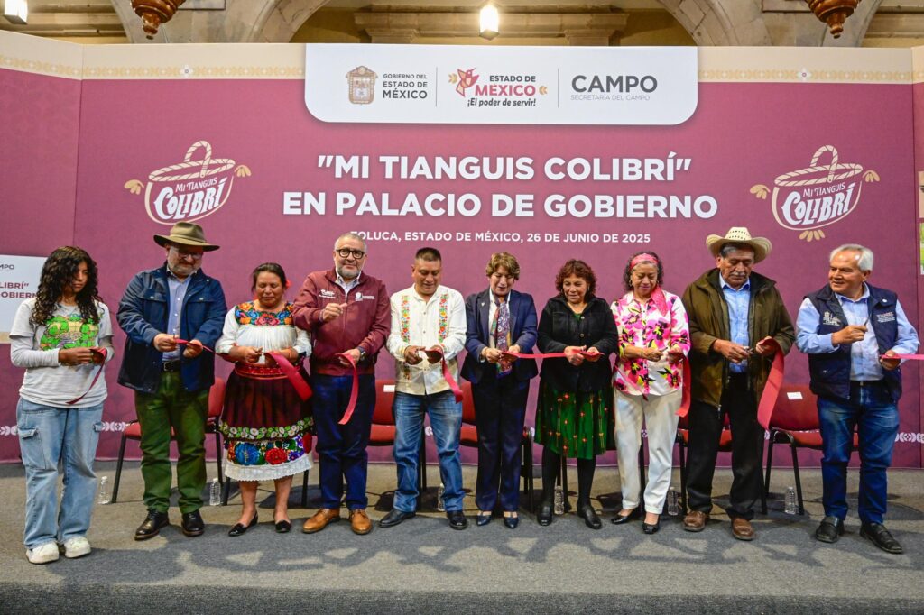 Delfina Gómez abre Palacio de Gobierno al campo mexiquense con “Mi Tianguis Colibrí”