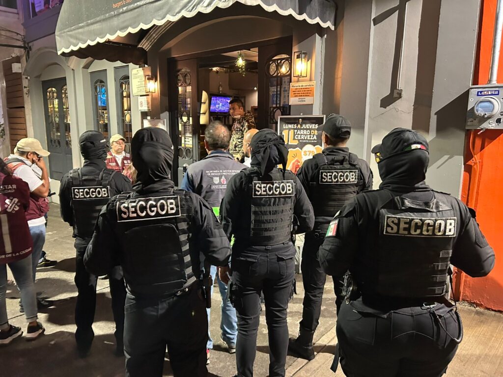 Operativos nocturnos clausuran 9 bares en CDMX
